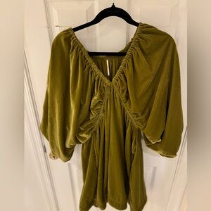 Free People Portia Velvet Mini Dress